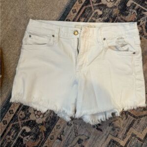 Joe's Jeans White Ozzie cut off shorts
